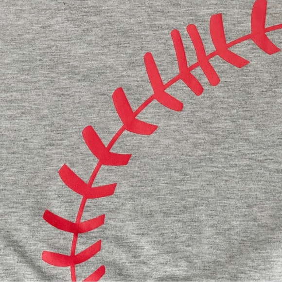 BKTOPS Women's Baseball Lace Stitch Color-block Pullover Sweatshirt Size XXL - Picture 3 of 12